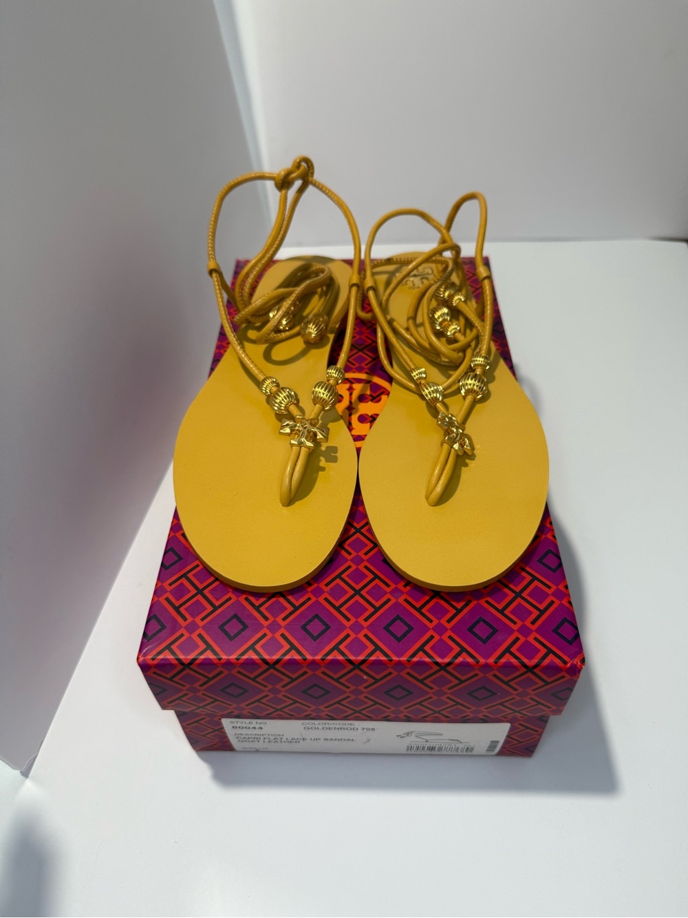 Tory Burch Capri Flat Lace-up Sandal